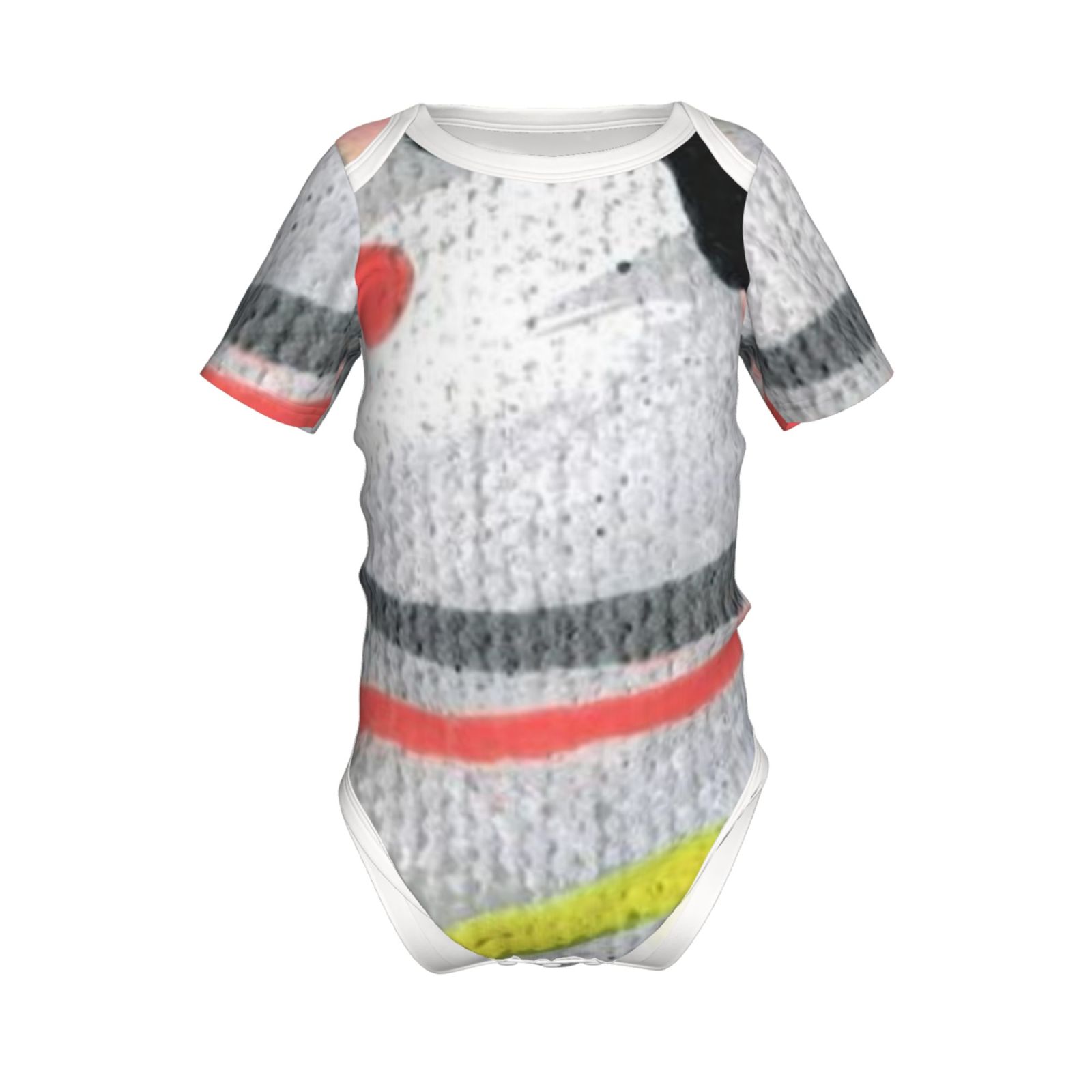 Baby imitation cotton full short-sleeved romper