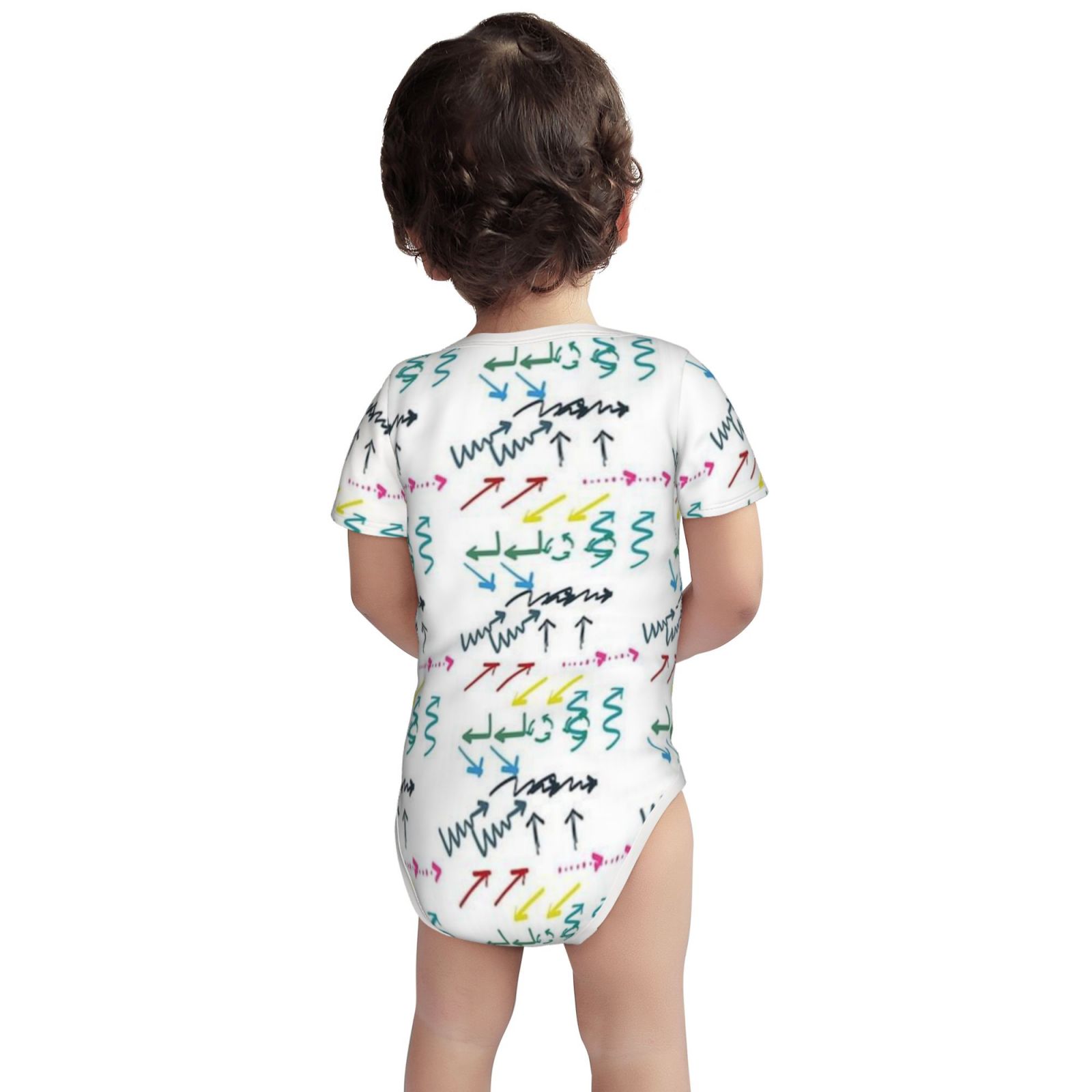 Baby imitation cotton full short-sleeved romper