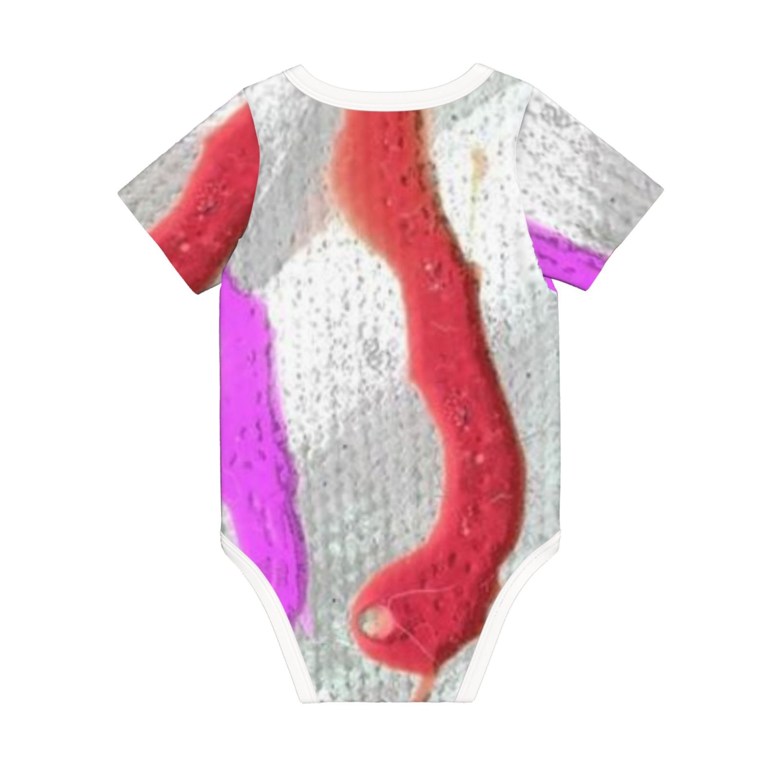 Baby imitation cotton full short-sleeved romper