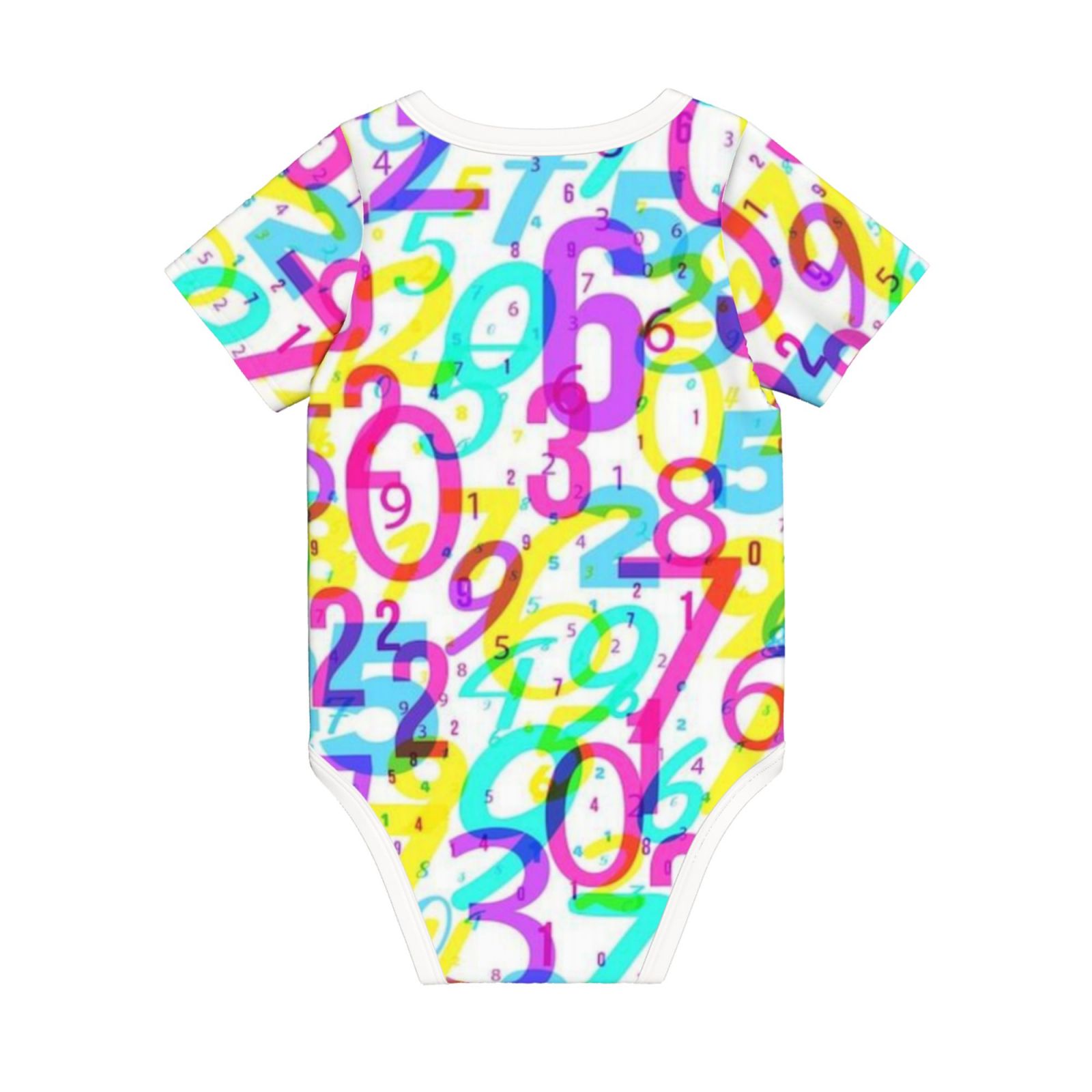 Baby imitation cotton full short-sleeved romper
