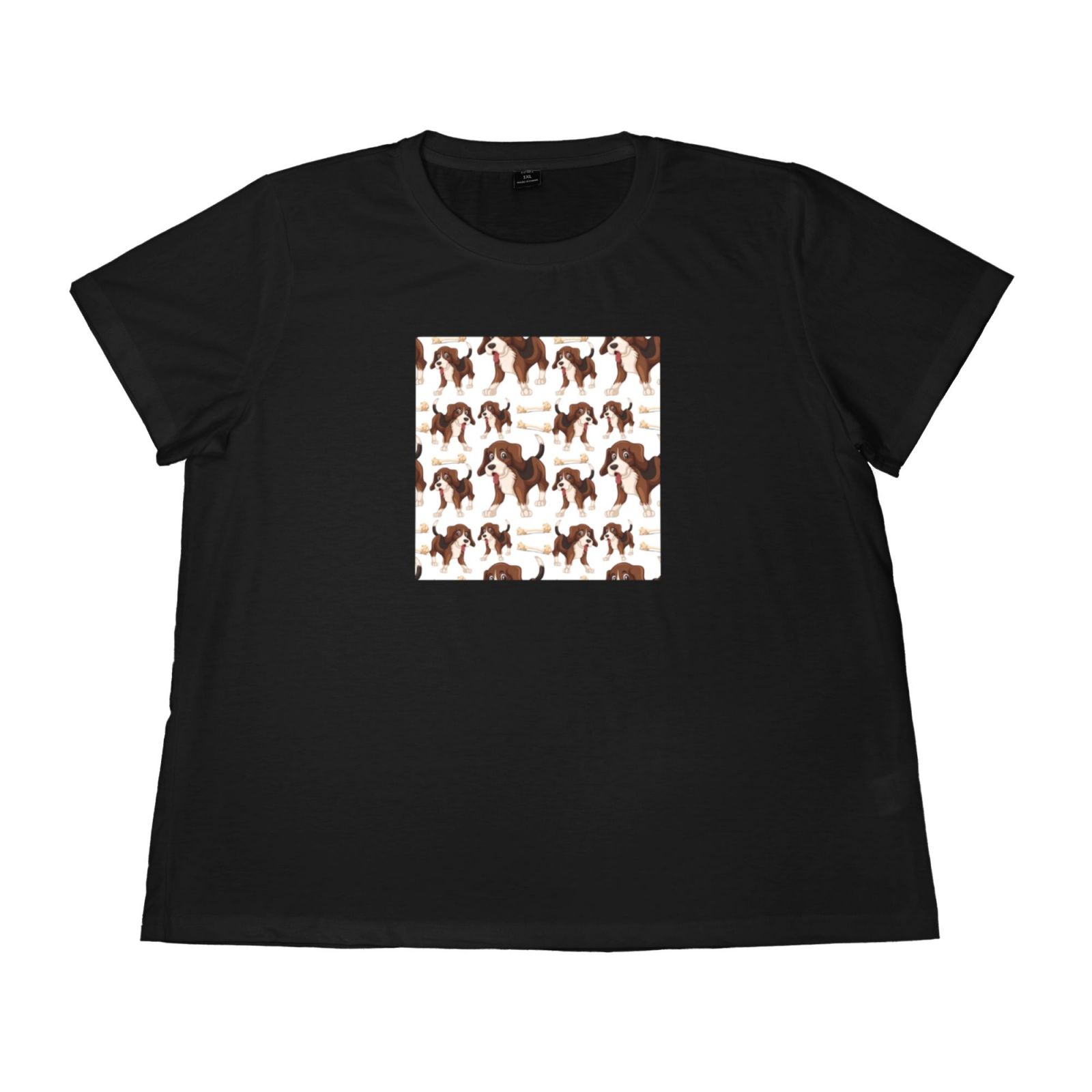 Women's Large Size Imitation Cotton Round Neck Short Sleeve T-Shirt