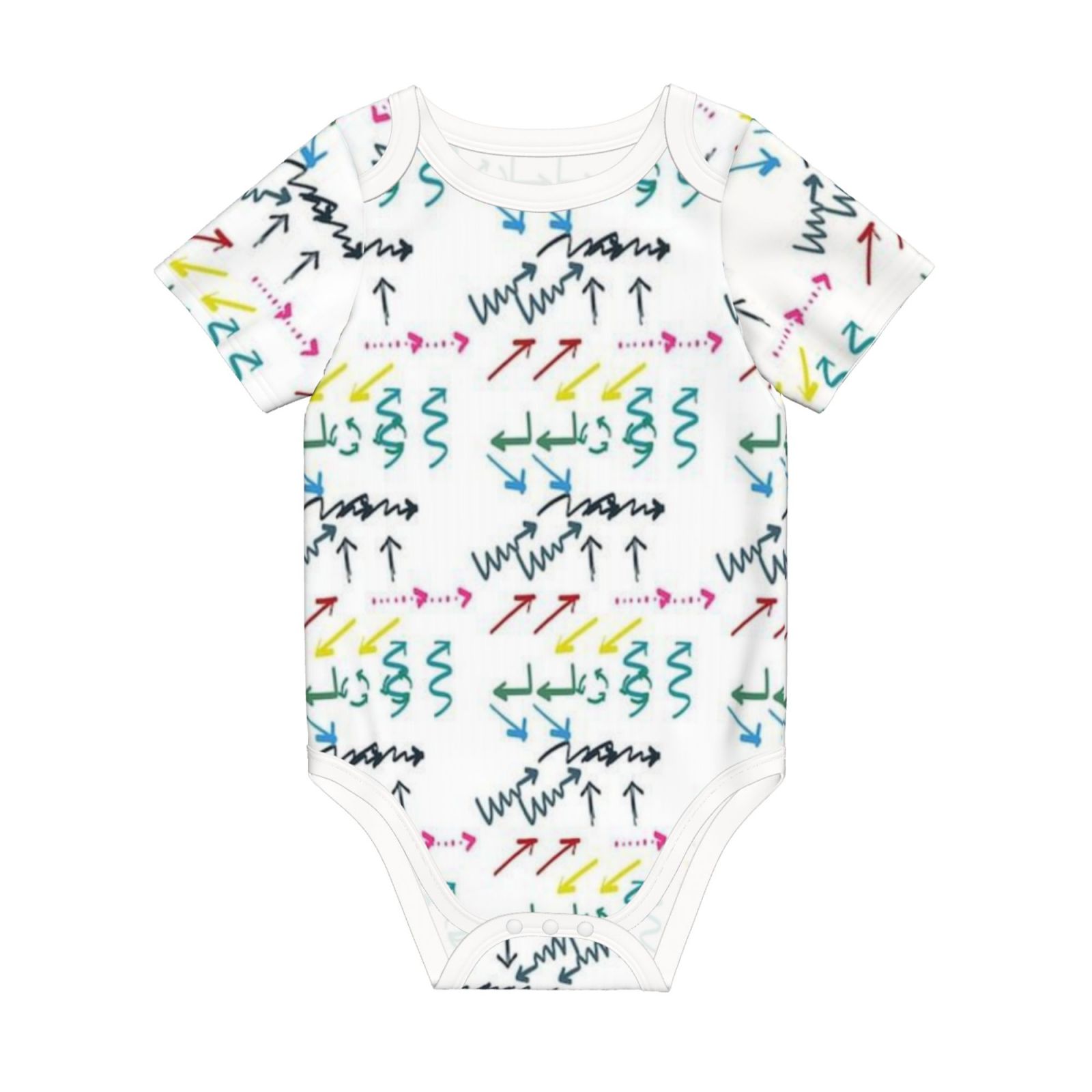 Baby imitation cotton full short-sleeved romper
