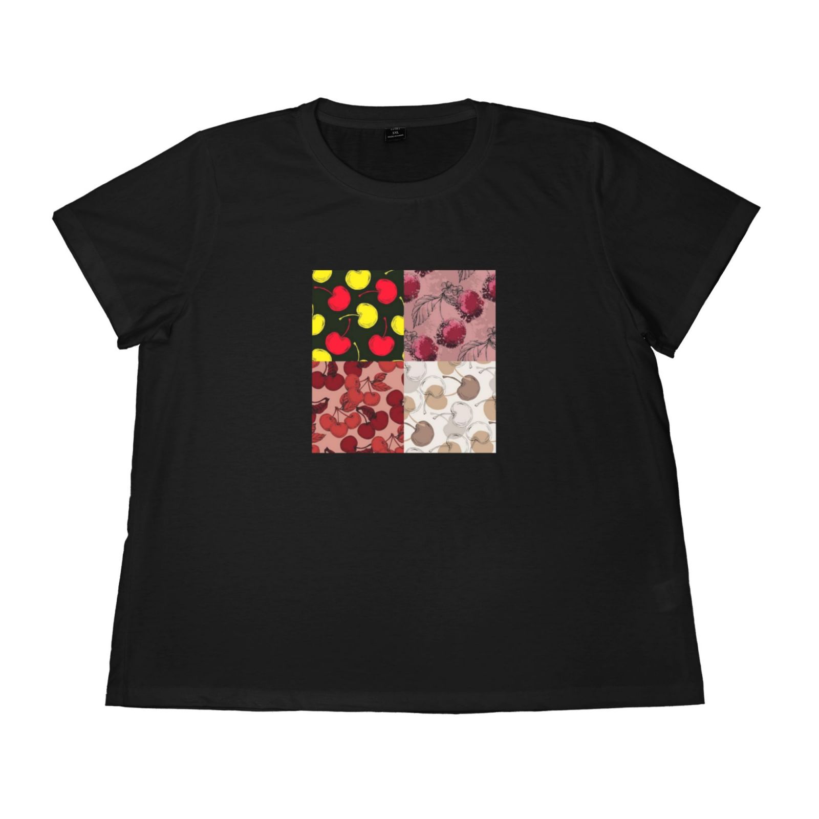 Women's Large Size Imitation Cotton Round Neck Short Sleeve T-Shirt