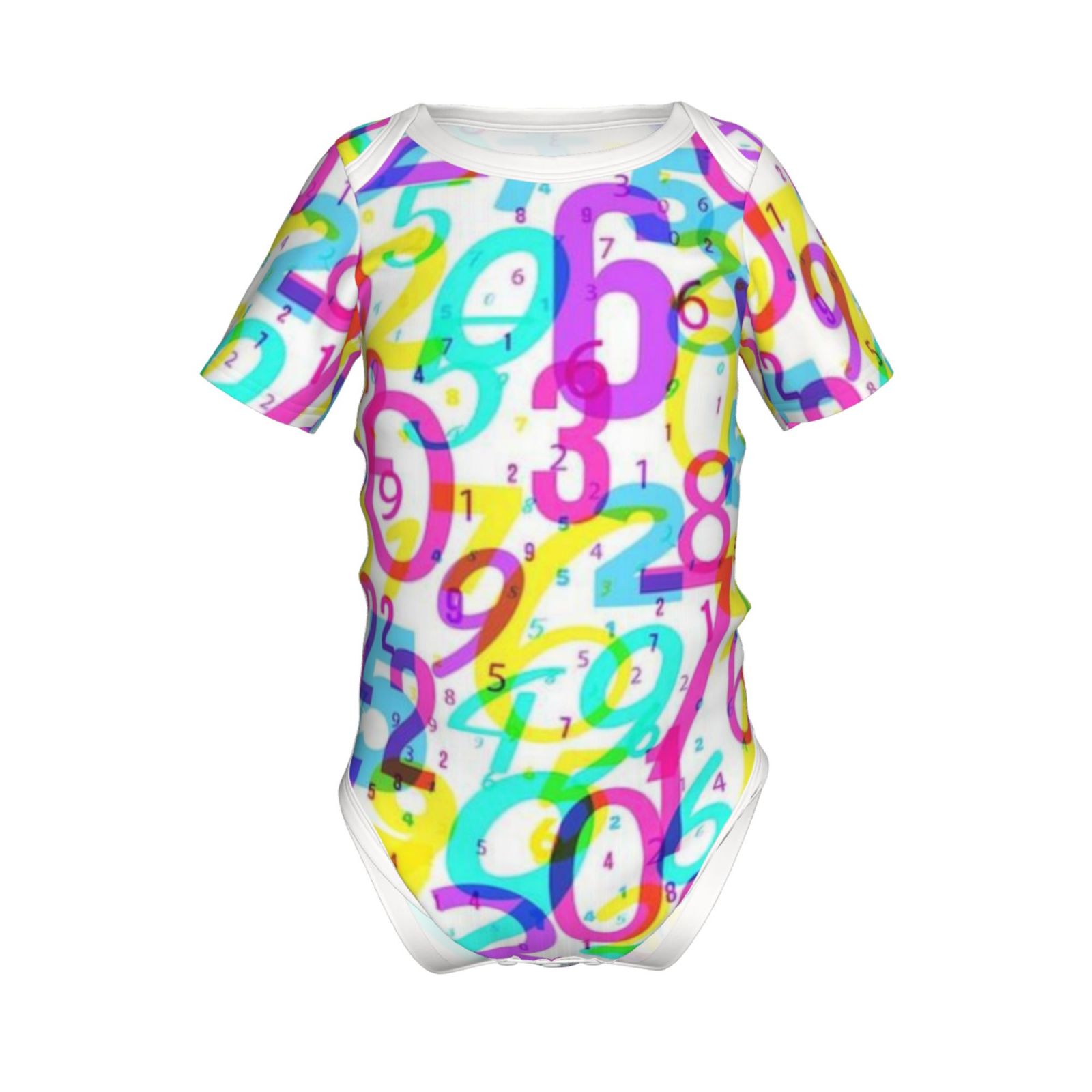 Baby imitation cotton full short-sleeved romper