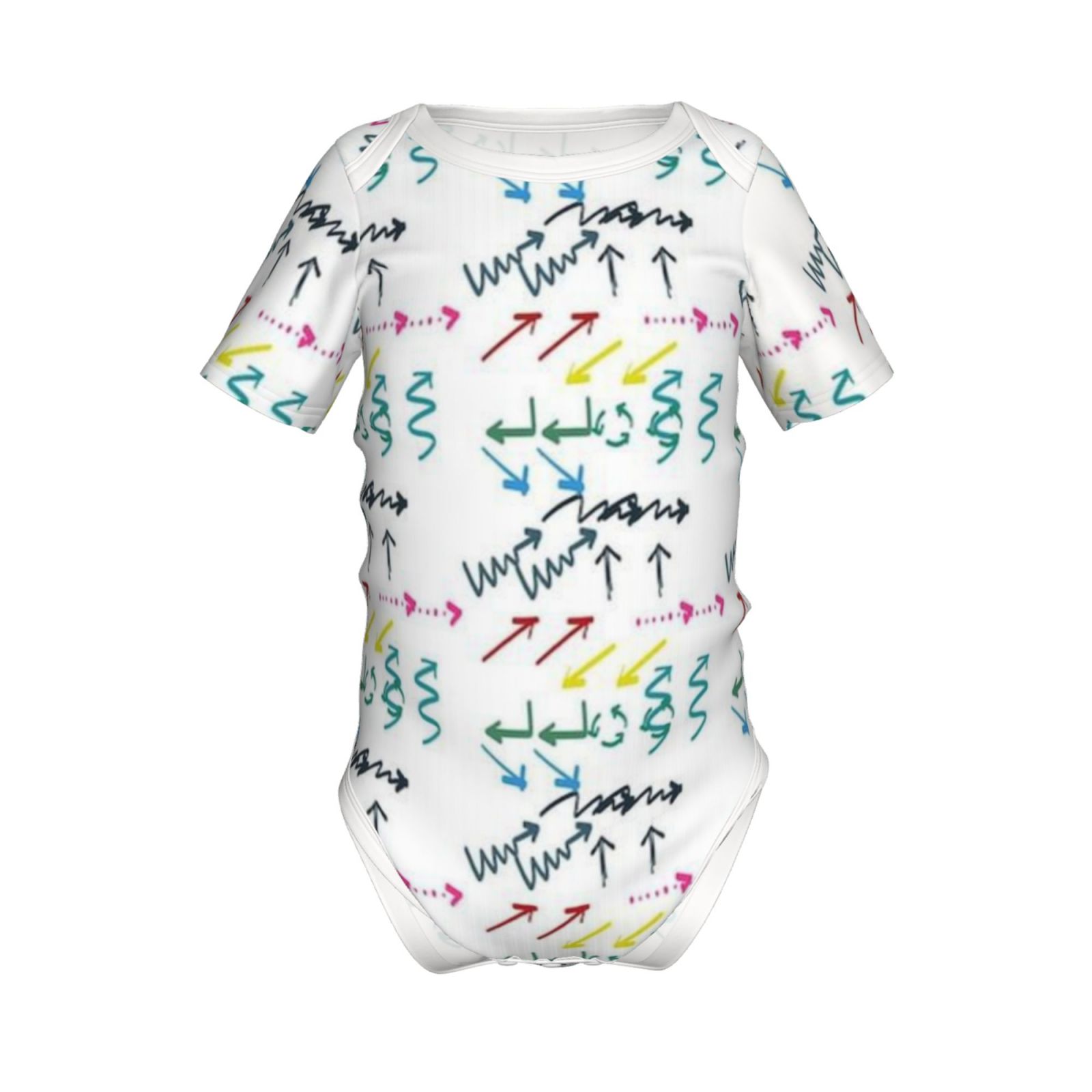 Baby imitation cotton full short-sleeved romper