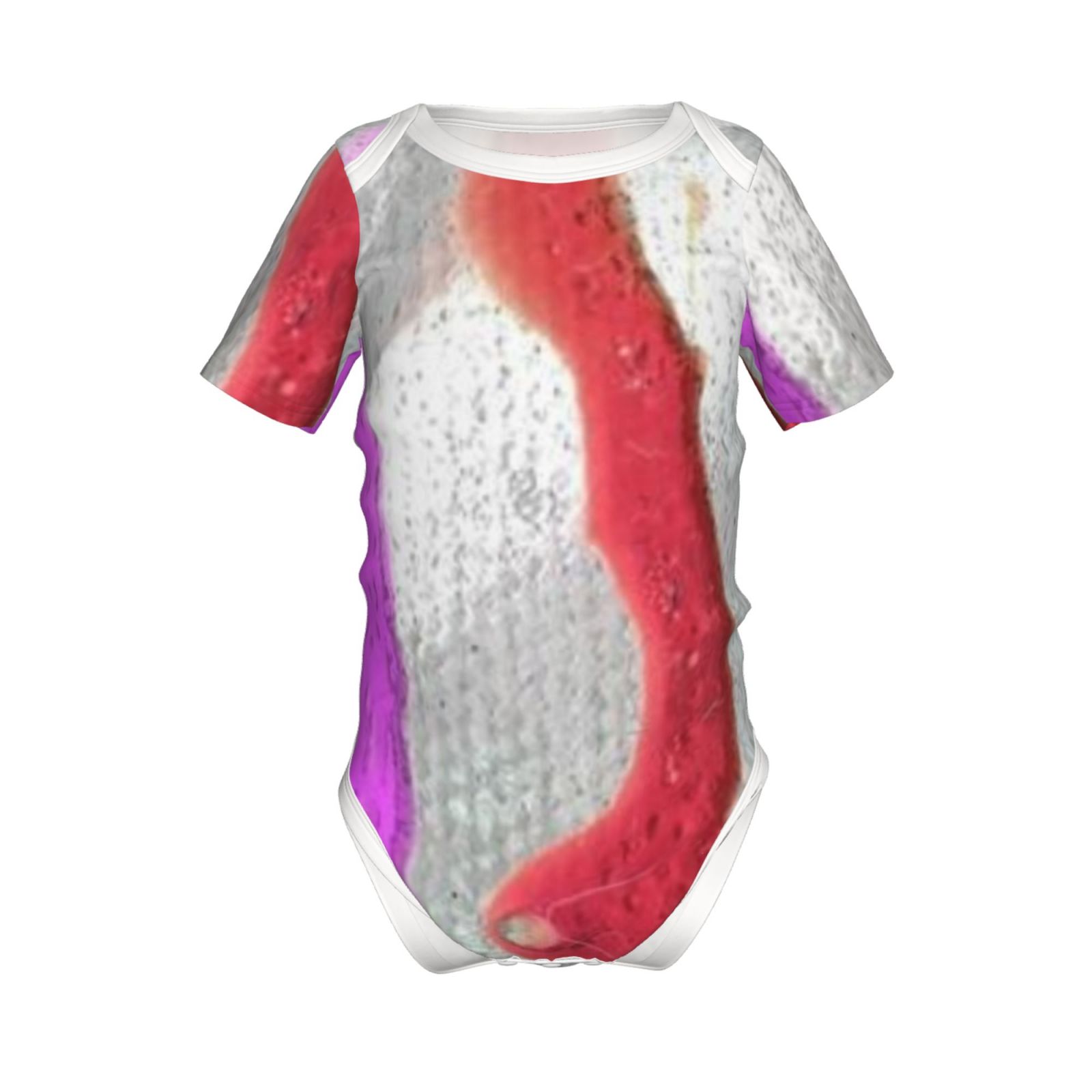 Baby imitation cotton full short-sleeved romper