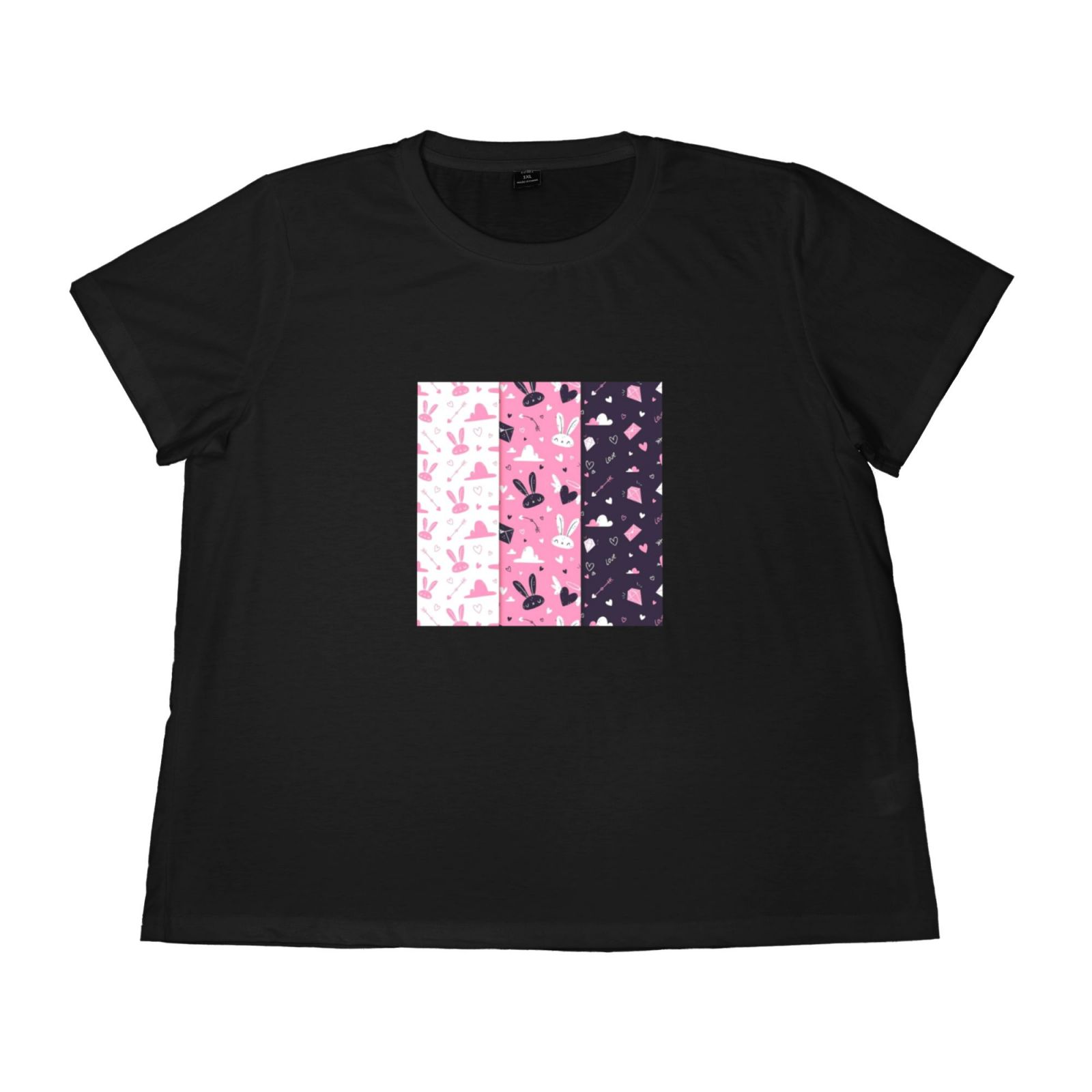Women's Large Size Imitation Cotton Round Neck Short Sleeve T-Shirt