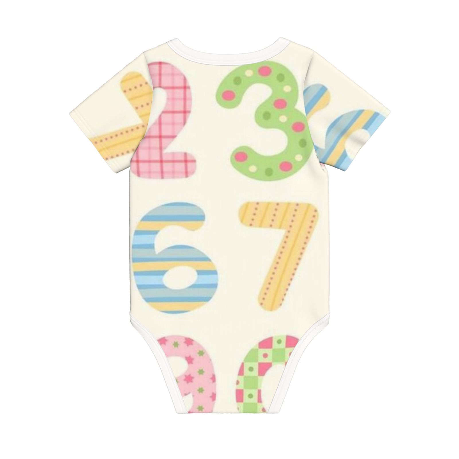 Baby imitation cotton full short-sleeved romper