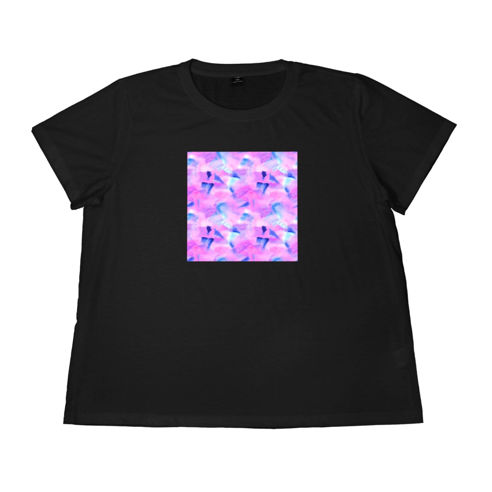 Women's Large Size Imitation Cotton Round Neck Short Sleeve T-Shirt
