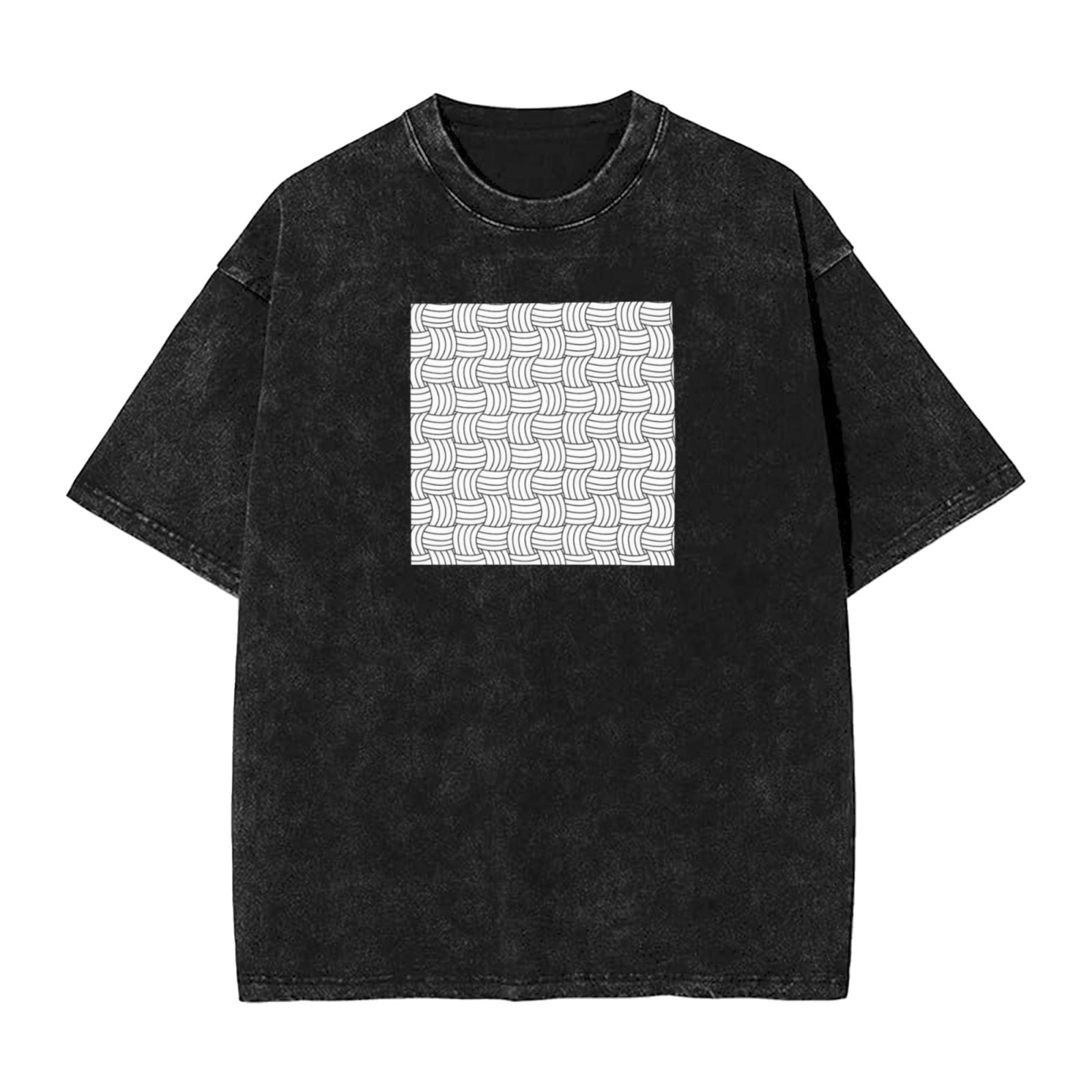 Retro washed drop shoulder short sleeve T-shirt