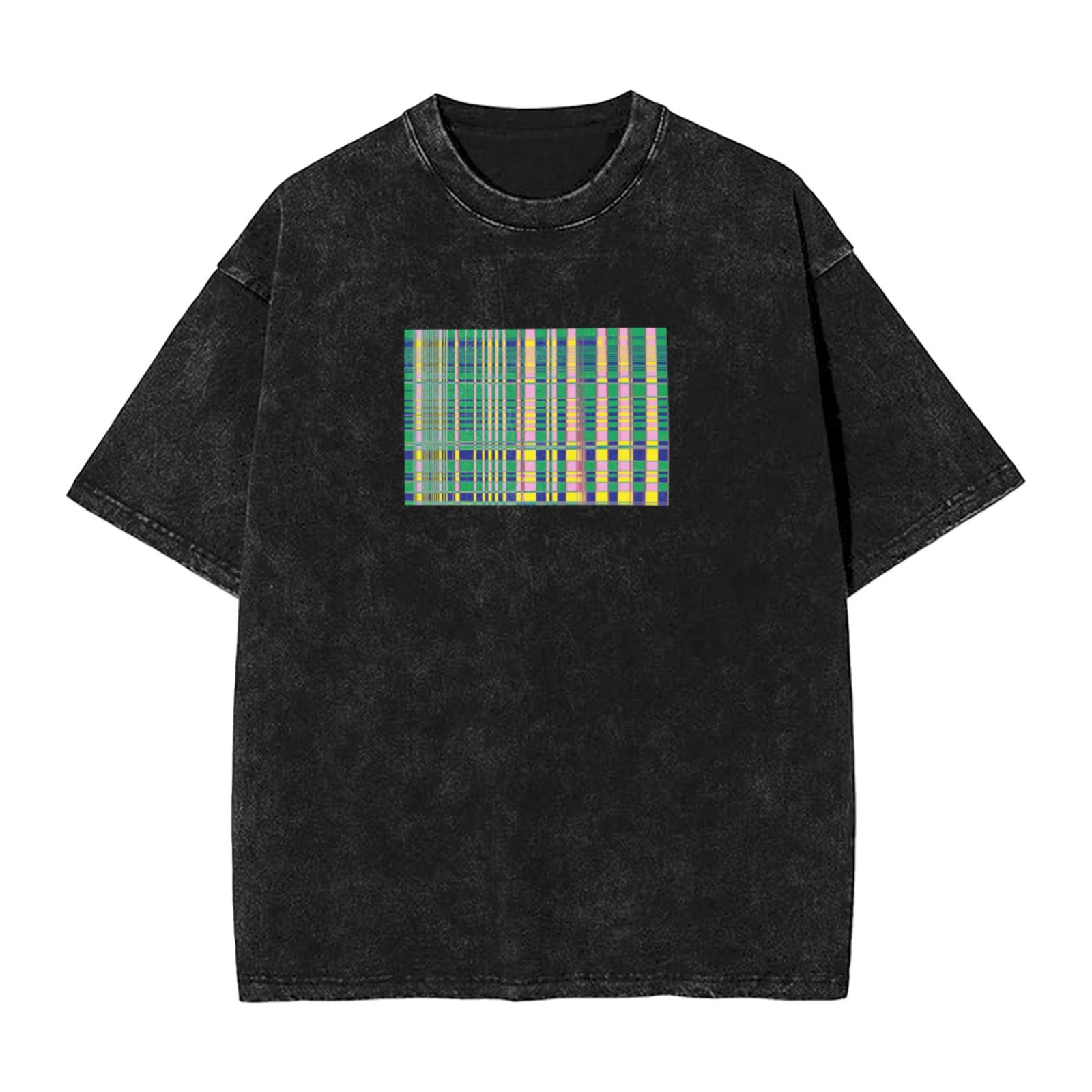 Retro washed drop shoulder short sleeve T-shirt