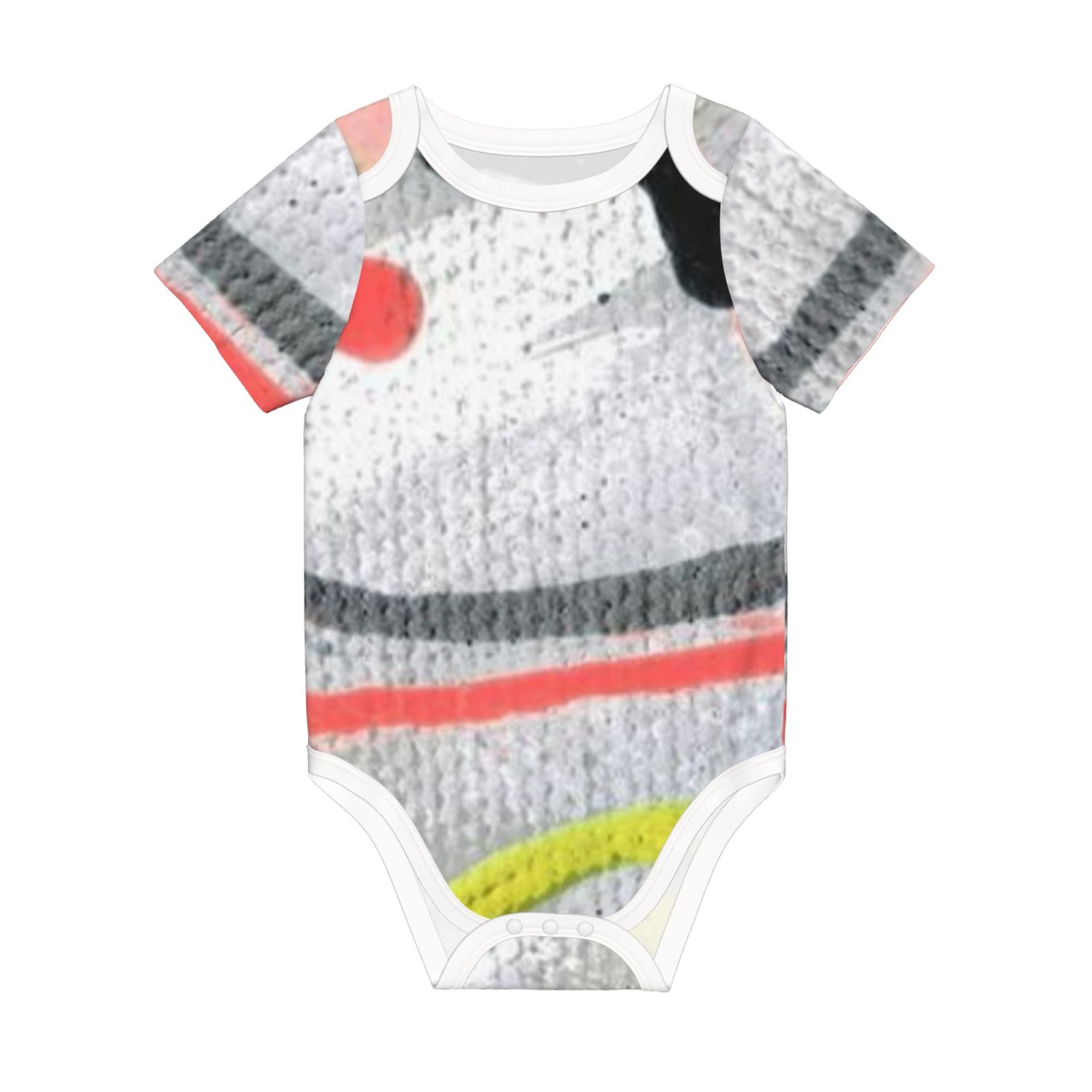 Baby imitation cotton full short-sleeved romper