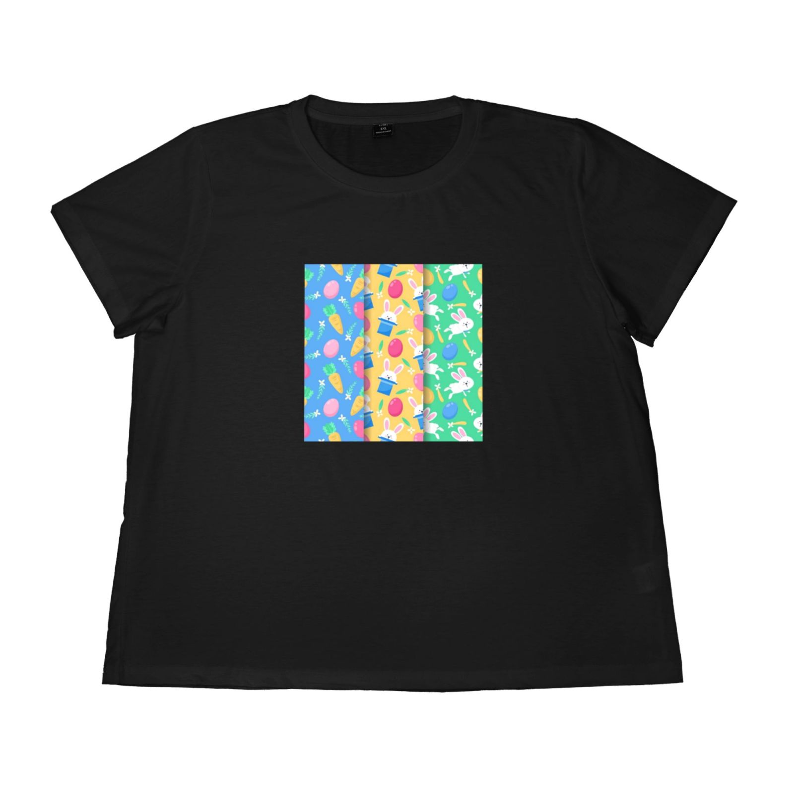Women's Large Size Imitation Cotton Round Neck Short Sleeve T-Shirt