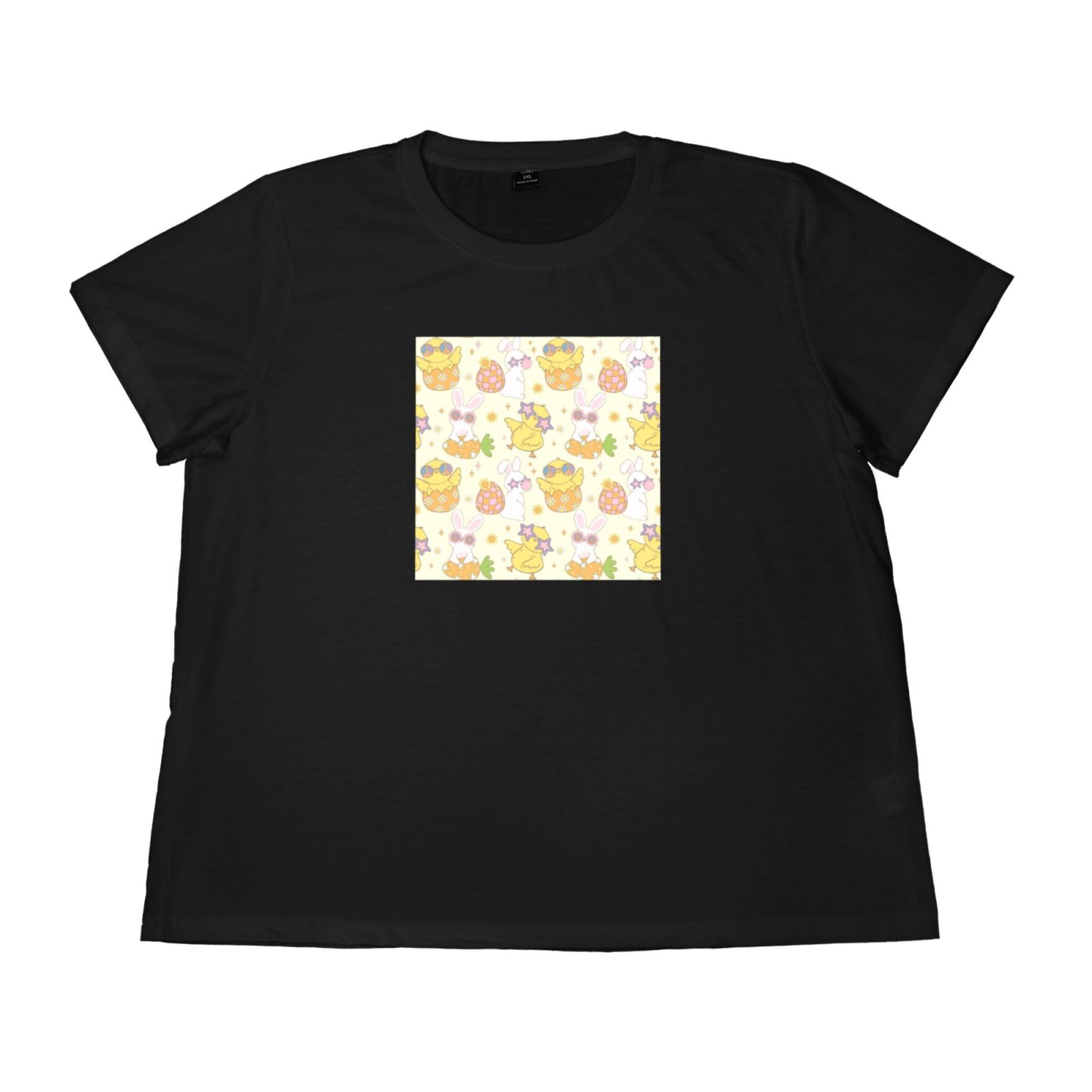 Women's Large Size Imitation Cotton Round Neck Short Sleeve T-Shirt