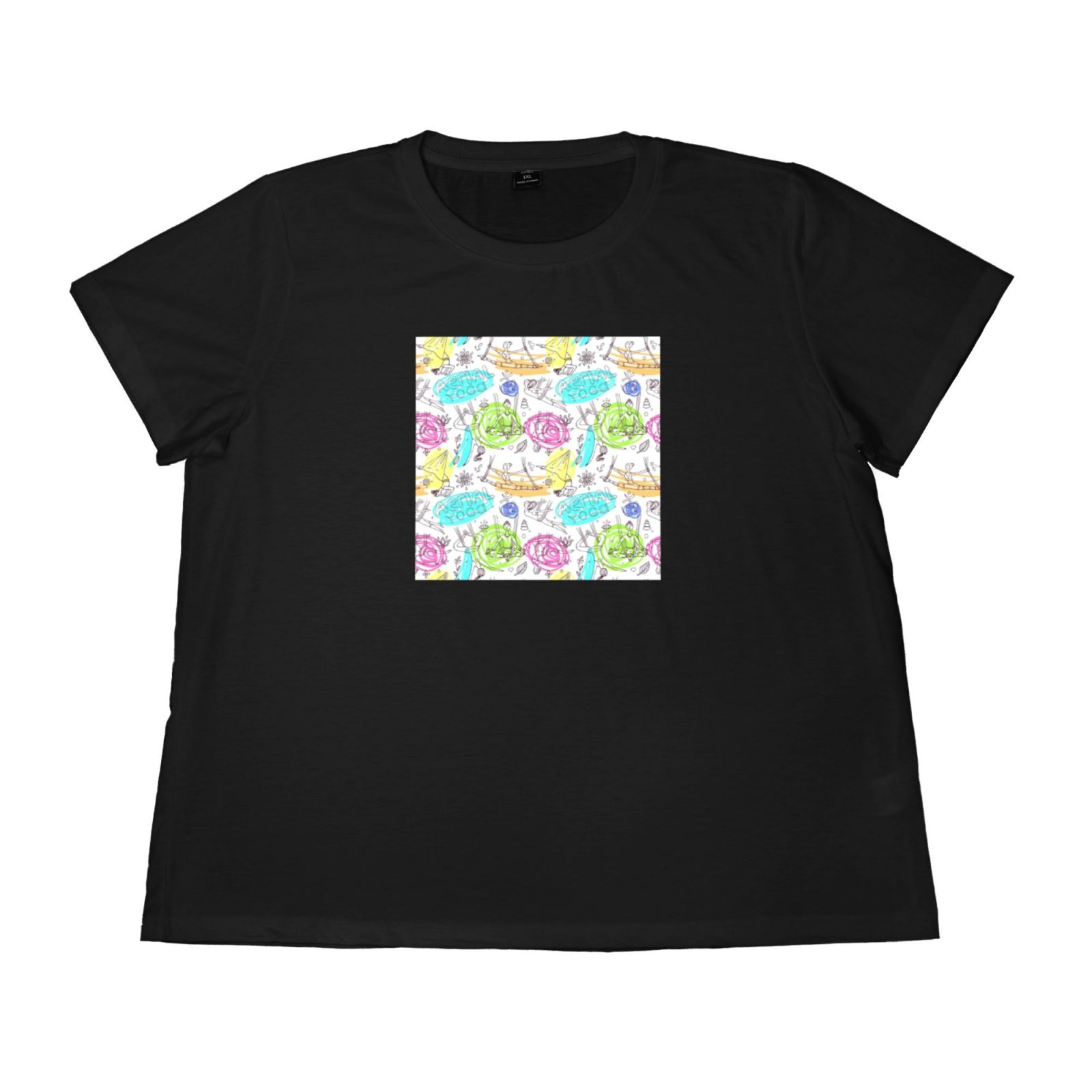 Women's Large Size Imitation Cotton Round Neck Short Sleeve T-Shirt
