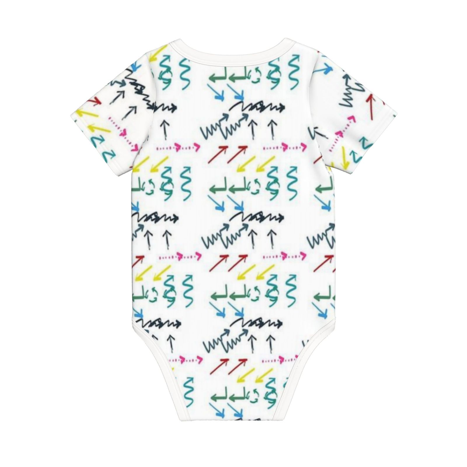 Baby imitation cotton full short-sleeved romper